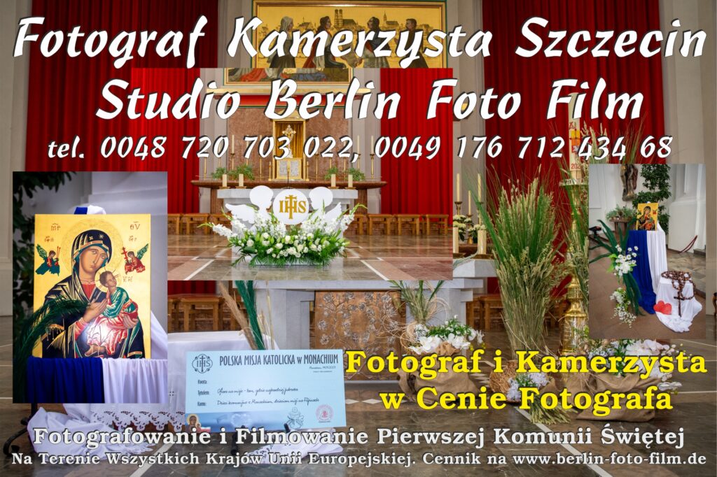 Pierwsza Komunia Święta, Fotografowanie i Filmowanie we Wszystkich Krajach Unii Europejskiej. DigitalHD Studio Berlin Foto Film